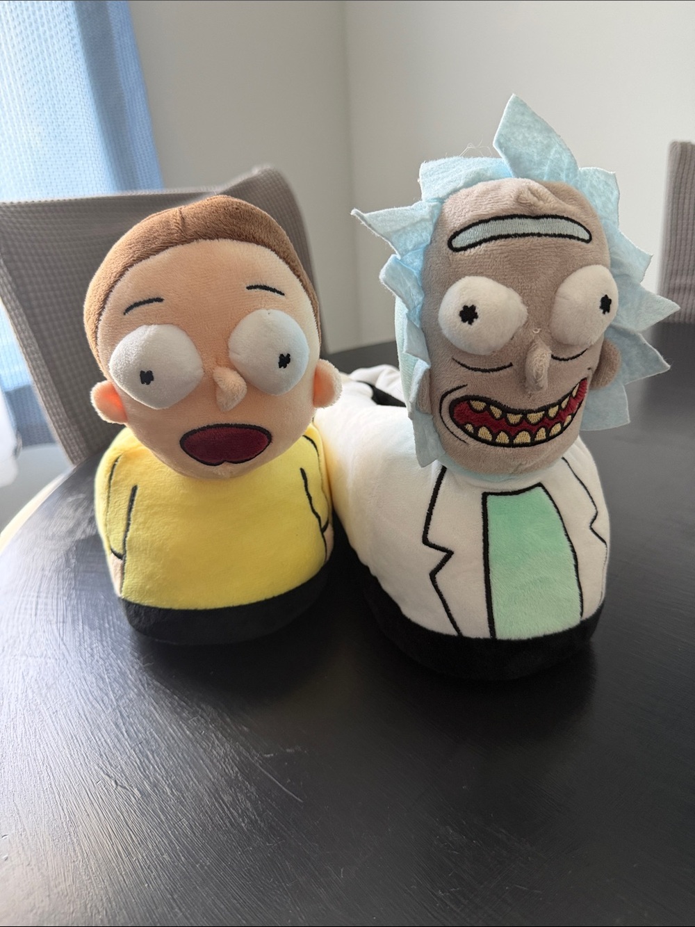 Rick and Morty Plush Slippers - Multicolor